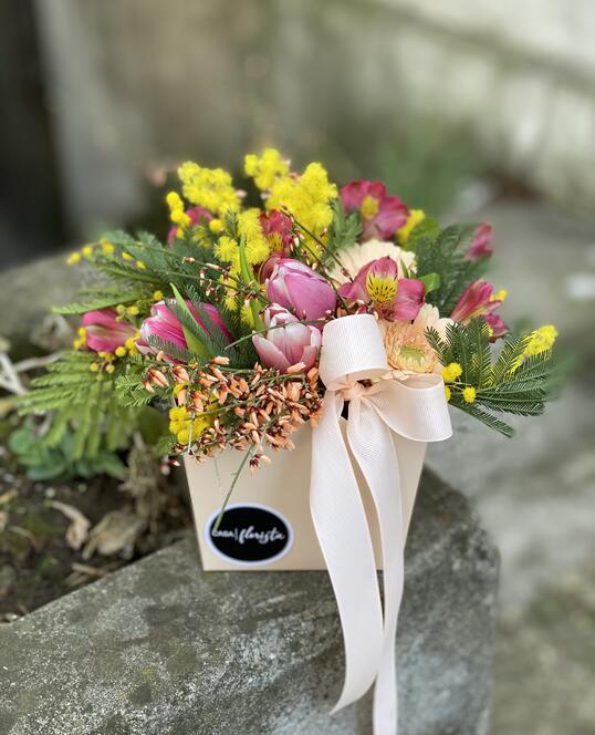Mini cutiuta cu Flori de Primavara